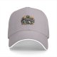 Black baseball cap with raccoons in trash graphic design