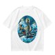 Olive T-Shirt With Starry Night Style Sailing Ship Ocean Art