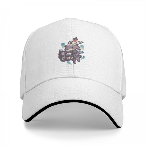 Black Baseball Cap With Ghostly Creature 'How To Steal Soul' Artwork