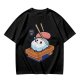 Olive T-Shirt With Sad Sushi Character Saying Thanks Chef Print