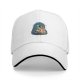 Black Baseball Cap with Whimsical Fantasy Character Art Print