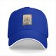 Black Baseball Cap with Japanese Style Mountain Figure Art Print