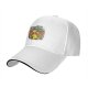 Black baseball cap with Lucky Vibes Only lucky cat and gold pot graphic