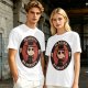 Olive T-Shirt With Plagued By Anxiety Plague Doctor Graphic