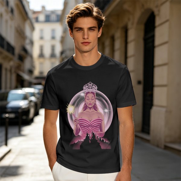 Olive T-Shirt With Glinda The Good Witch Graphic Print