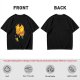 Olive T-Shirt With Sleeping Cosmic Cat And Planets Graphic