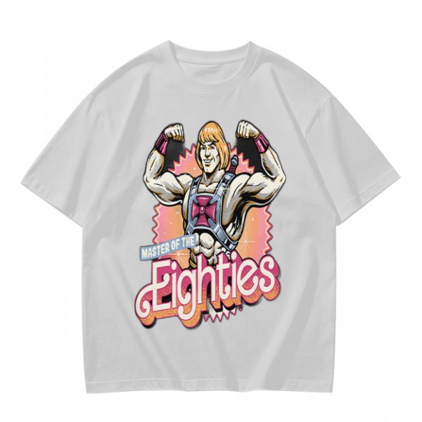 Olive T-Shirt Featuring He-Man Master of the Eighties Graphic