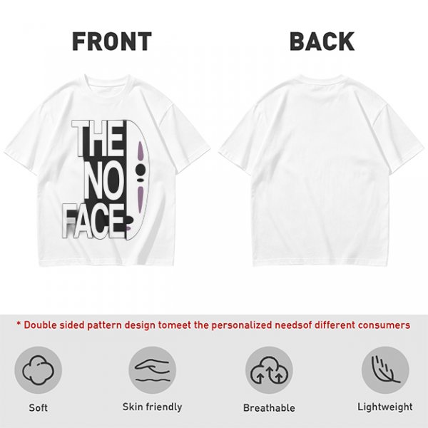 Olive T-shirt with The No Face graphic print