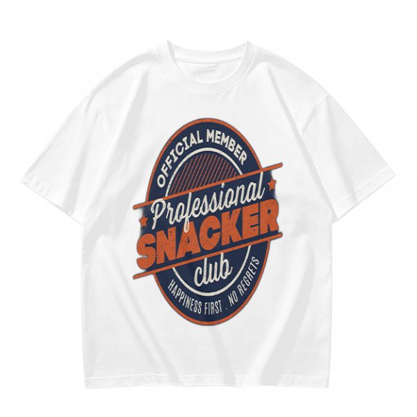 Olive T-Shirt with Professional Snacker Club Official Member Print