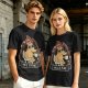 Olive T-Shirt Featuring the 'This Is Fine' Dog in Flames Holding Coffee