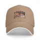 Black baseball cap with lion painter art print