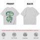 Olive T-Shirt With Fantasy Forest Spirit Graphic Print