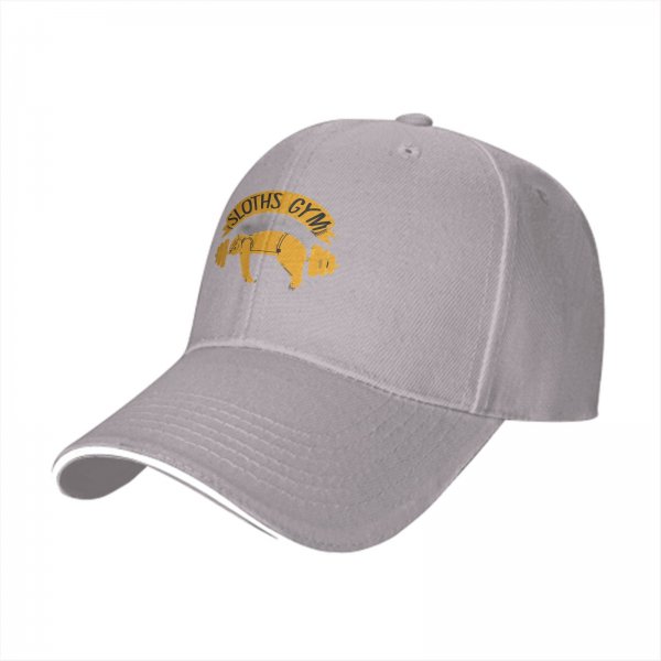 Sloths Gym Graphic Black Baseball Cap