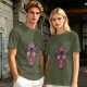 Olive Green T-Shirt With Majora's Mask Graphic Print