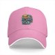 Black Baseball Cap with One Piece Straw Hat Pirate Graphic
