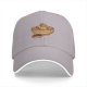 Black Baseball Cap with Ramen Bowl Graphic Print