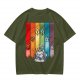 Dungeons and Dragons Polyhedral Dice Rainbow Graphic T-Shirt