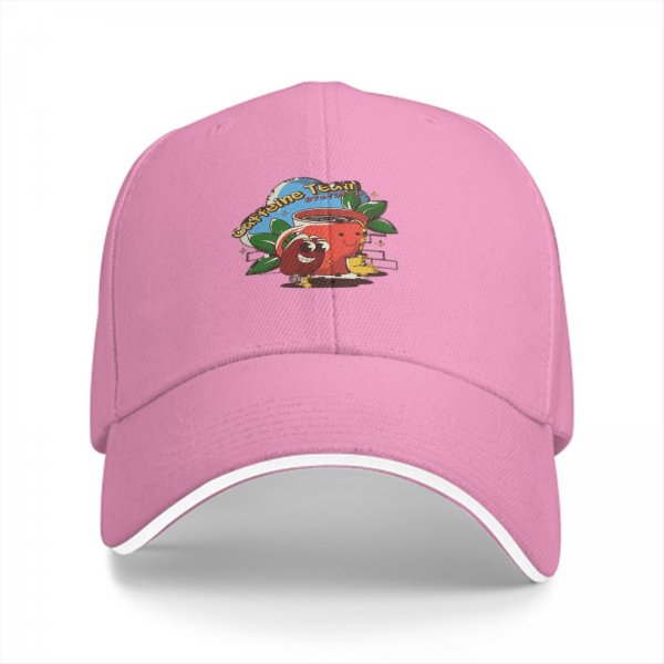 Black Baseball Cap with Caffeine Team Coffee Graphic Print
