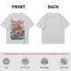 Olive T-Shirt With Great Wave Inspired Monster Ramen Bowl Art
