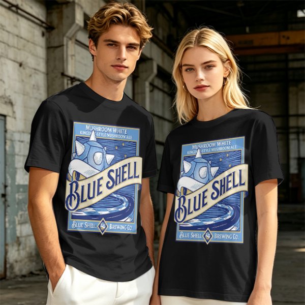 Blue Shell Brewing Co Mushroom White Ale T-Shirt