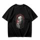 Olive T-Shirt with Vampire Coffee Before Coffin Graphic Print