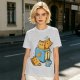 Olive T-Shirt With Cute Cat Toast Toaster Breakfast Art