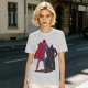 Olive T-shirt with Superman Laser Eyes Art Print