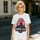Olive T-Shirt with Haunted Castle Silhouette Graphic Design