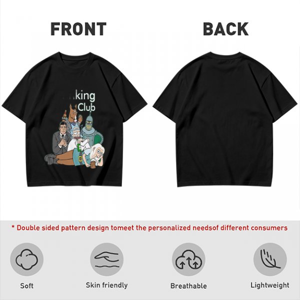Olive T-Shirt Featuring 'king Club' and Animated Characters Print