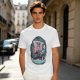 Olive T-shirt with One Piece Thousand Sunny Pirate Ship Print