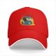 Black baseball cap with Plague Ducktor graphic print