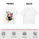 Olive T-shirt with Bomberman Character Eating Ramen Print