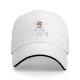 Black baseball cap with playful cartoon skeleton graphic