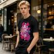 Olive T-shirt with Spinel Character Graphic Print