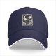 Black Baseball Cap With The Moon Tarot Card Skeleton Design
