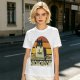 Olive t-shirt with black cat using laptop and Meowcrosoft text