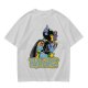 Olive T-shirt with Evil Girl Graphic Print