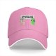 Black baseball cap with 'Humans Are A Virus' alien unicorn graphic