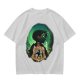 Attack on Titan layered silhouette graphic olive t-shirt