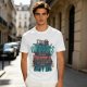 Olive Graphic T-Shirt With 'You Go Outdoors I Have Pizza And Movies' Print