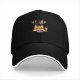 Black baseball cap with grumpy cat decaf coffee print