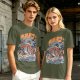 Japanese octopus sushi wave graphic t-shirt design