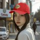 Black Baseball Cap With Pizza Club Pineapple Slice Graphic