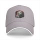 Black baseball cap with vampire drinking coffee 'Coffee Before Coffin' print