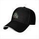 Black Baseball Cap With Christmas Tree Gaming Themed Artwork