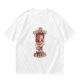 Olive Graphic T-Shirt With Insane Cat Illustration And Text