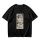 Olive T-Shirt with The Fool Tarot Card Anime Print