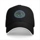 Black Baseball Cap With Celtic Knot Dragon Emblem