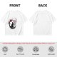 Olive T-Shirt with Japanese Style Cat and Red Sun Art Print
