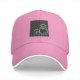 Black Baseball Cap With Totoro Family Line Art Print